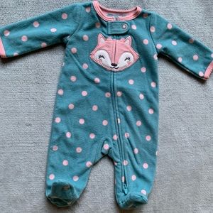 Carters NB Fleece Pajamas